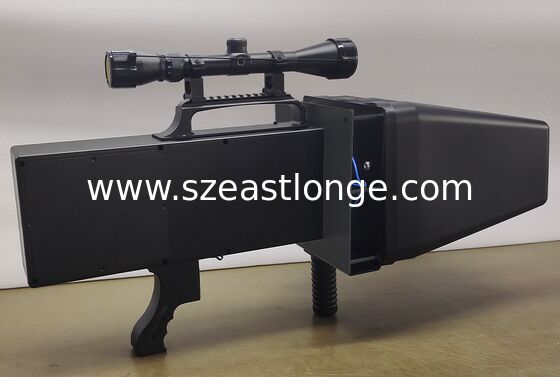 Handheld High Power Multi Channels Flying FPV Drone Blocker Featuring Built-in Battery for Drone Signal Disruption